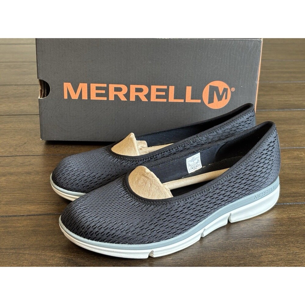 Merrell Zoe Sojourn Ballet E-Mesh Q2 Shoes Womens Size 9.5 Black Slip On J93830